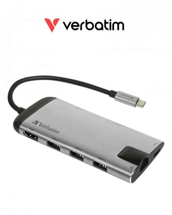 Verbatim USB-C TM Multiport Hub 3.1Gen/U3/HDMI/SDHC/MICROSDHC/RJ45