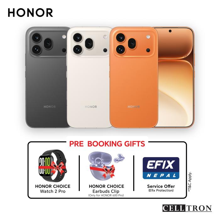 HONOR 600 Pro 5G | 12/256 GB Storage | 7000 mAh Battery | Dust Tight and Water Resistant